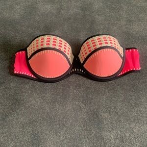 Victoria Secret Neoprene Bandeau bikini top 36B
